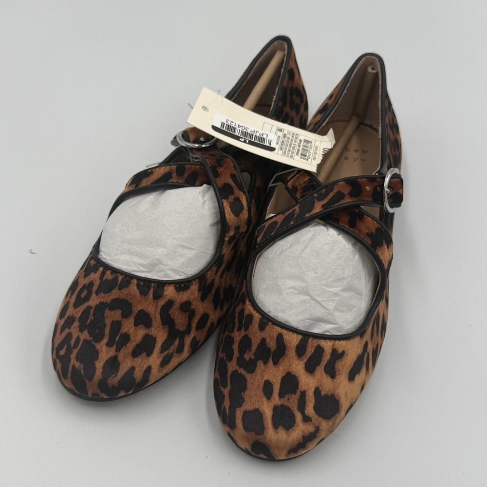 A New Day Women's Tasmin Leopard Print Flats. Size 7